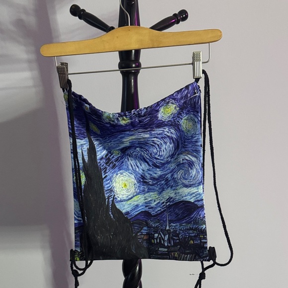 Starry Night Drawstring Backpack - Picture 2 of 3